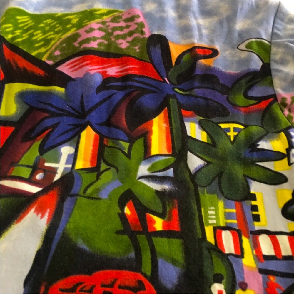 Michael Leu Watercolor Hooded Jacket Size XL - Picture 4 of 9